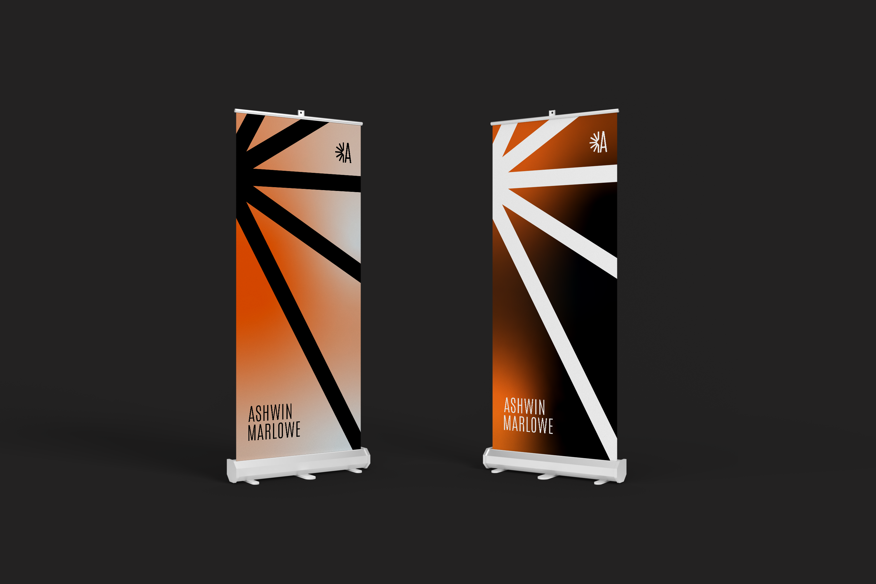 Ashwin Marlowe roll-up banners