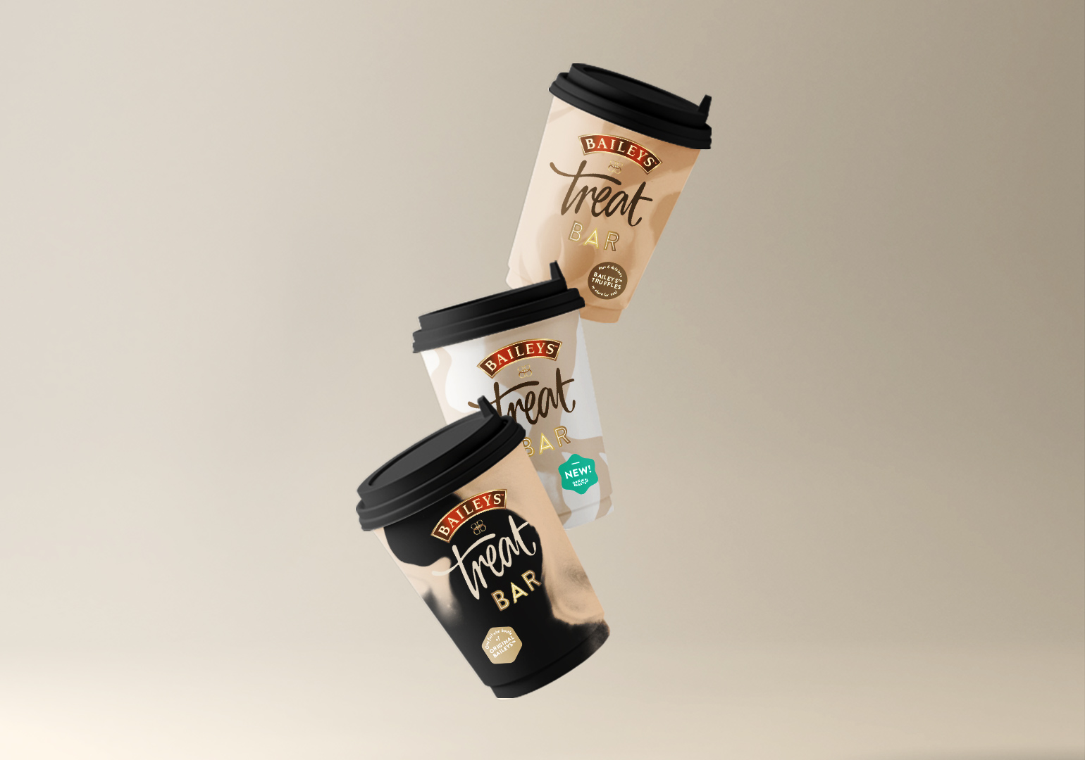 Baileys Treat Bar branded cups